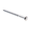 Prime-Line Hex Lag Screw 5/16in X 3-1/2in A307 Grade A Zinc Plated Steel 50PK 9055762